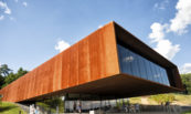 The museum and research center of the Celtic culture. The museum was opened in 2011 by the Hessen office of built heritage conservation ( Landesamt fȕr Denkmalpflege Hessen). It is located at the important place of discovery of a Celtic settlement aged about 5 thousend B.C. In the front of the building you see visitors watching and enjoing at the location.